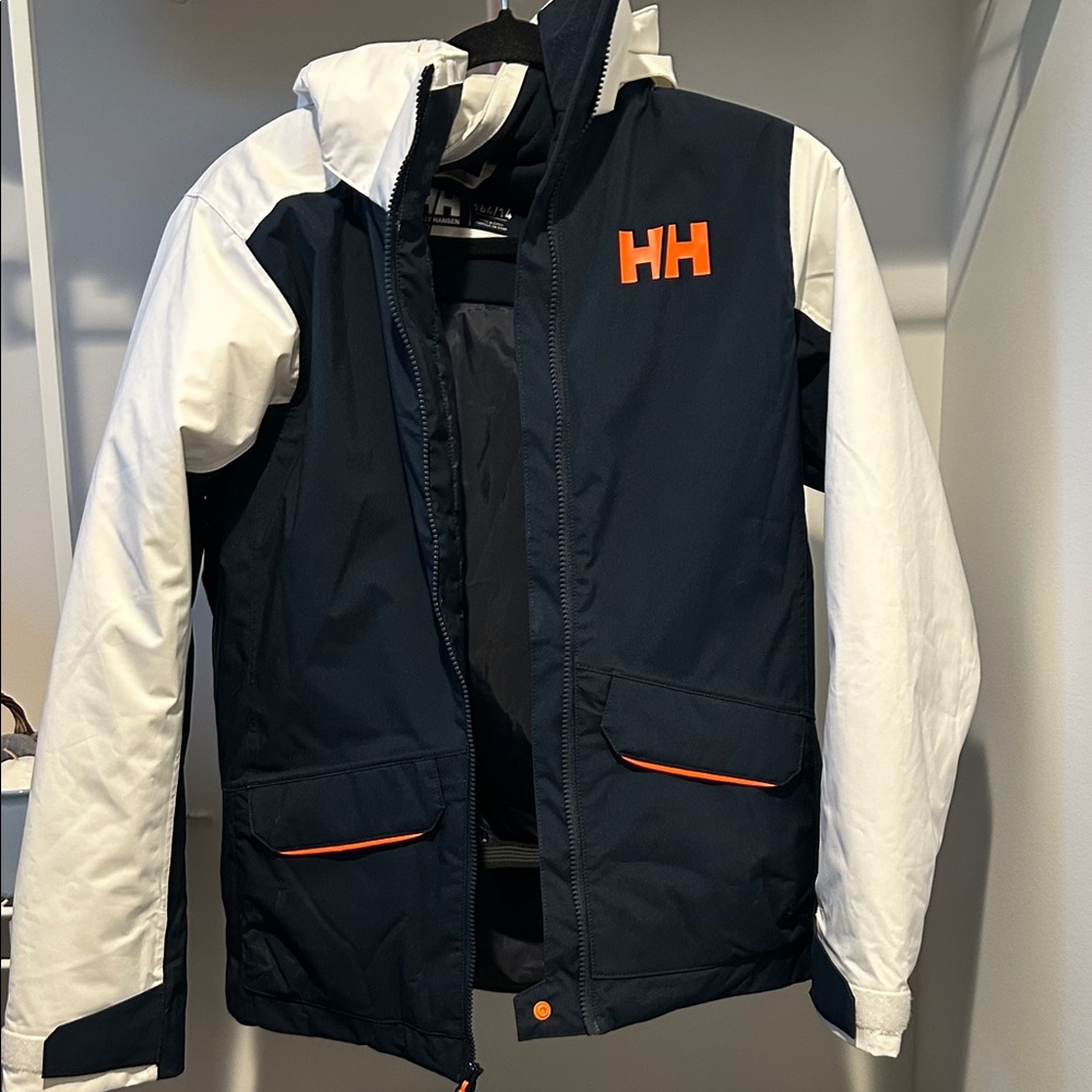 Helly Hansen Youth Navy and White Ski/Winter Jacket